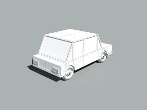 cartoon low poly car 3D Model