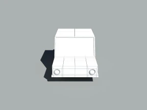 cartoon low poly car 3D Model