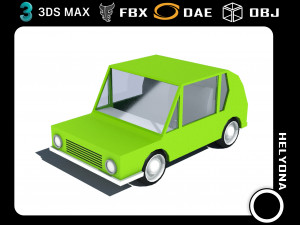 cartoon low poly car 3D Model