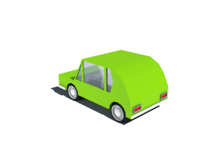 cartoon low poly car 3Dモデル