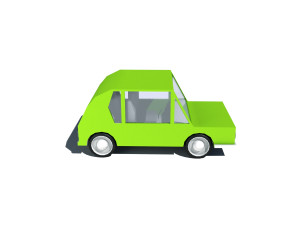 cartoon low poly car 3Dモデル