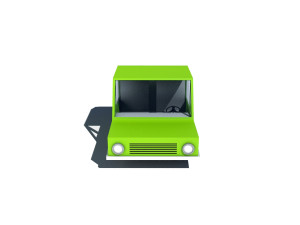cartoon low poly car 3Dモデル