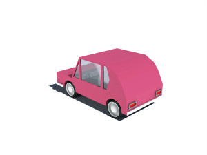 cartoon low poly car 3D Модель