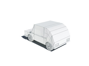 cartoon low poly car 3D Модель