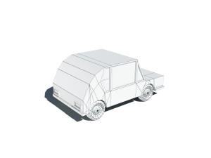cartoon low poly car 3D Модель