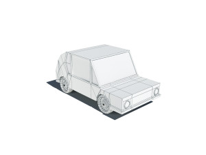 cartoon low poly car 3D Модель