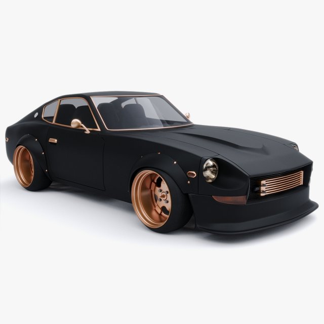nissan datsun 240z 3D Модель .c4d .max .obj .3ds .fbx .stl .blend 