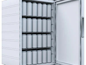Mini fridge 3D Model