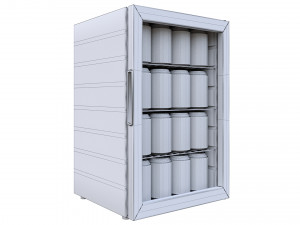 mini fridge coca-cola Modelo 3D