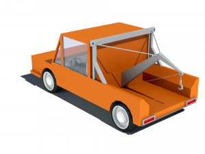 cartoon car tow truck 3D Model