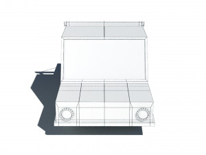 cartoon car tow truck 3D Model