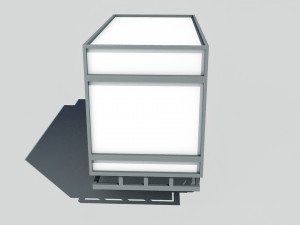 cartoon low poly car lorry 3D Model