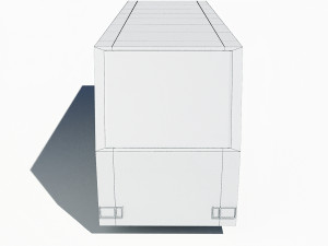 cartoon low poly bus Model 3D