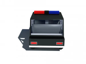 cartoon low poly police car 3D Model