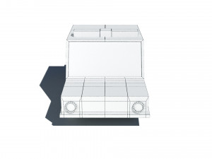 cartoon low poly police car 3D Модель