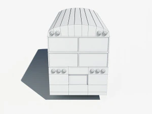 cartoon low poly school bus 3D Model