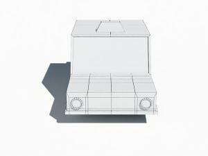 cartoon low poly taxi car 3D 모델