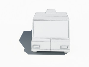 cartoon low poly taxi car 3D 모델