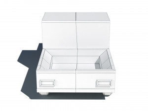 cartoon low poly pickup car 3D Модель