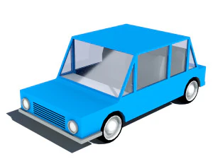 cartoon car pack 3D Model
