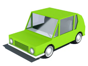 cartoon car pack 3D Model