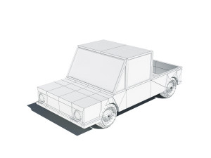 cartoon car pack 3D Model