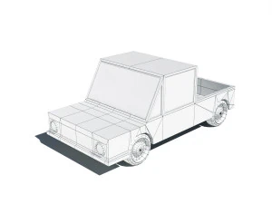 cartoon car pack 3D Model