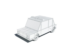 cartoon car pack 3D Model