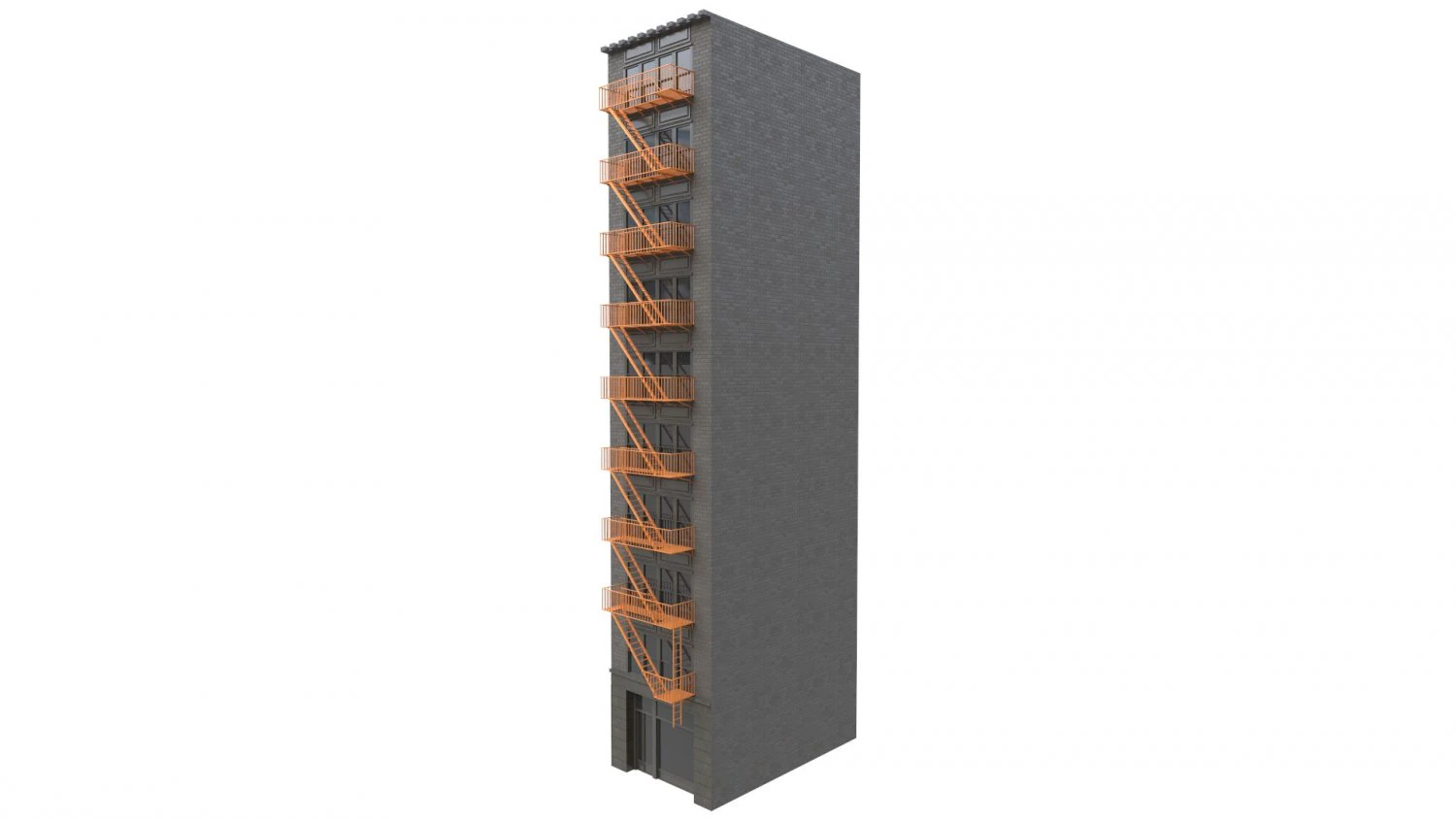 new york building 07 3D Model .c4d .max .obj .3ds .fbx .stl .blend 