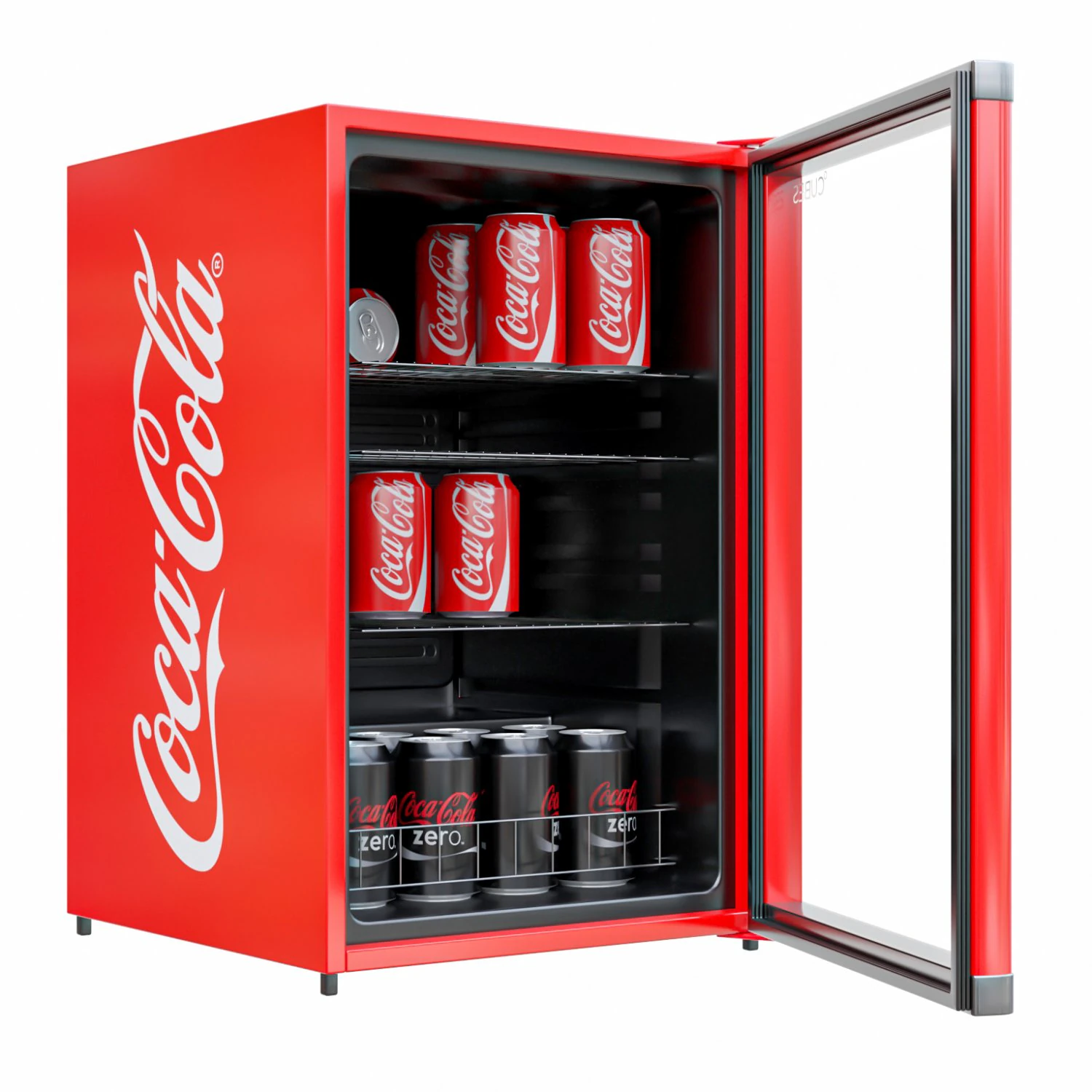 minifrigo coca cola Modello 3D .c4d .max .obj .3ds .fbx .stl .blend 