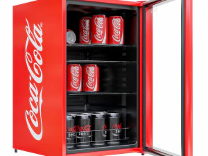 코카콜라 미니 냉장고 3D 모델