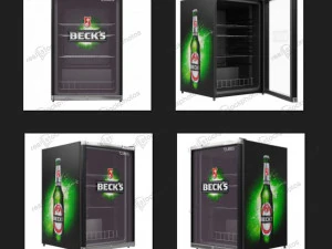 mini fridge - becks 3D Model