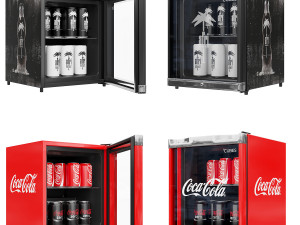 coca-cola - afri cola - mini fridge 3D Model