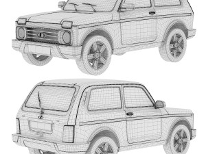 Lada Niva Urban 4x4 3D Model