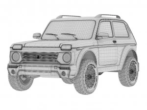 Lada Niva Bronto 4x4 3D Model