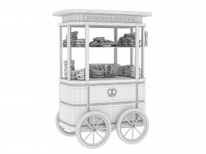 Sigmunds Pretzels Cart 3D Модель