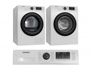 Samsung Washing Machine and Dryer - DV80TA020AX 3D मॉडल