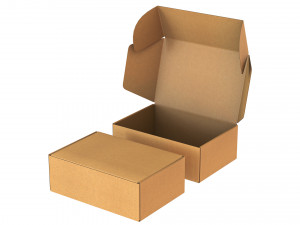 Cardboard Box FEFCO0427 - 001 3D Model