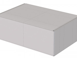 Cardboard Box FEFCO0427 - 001 Model 3D