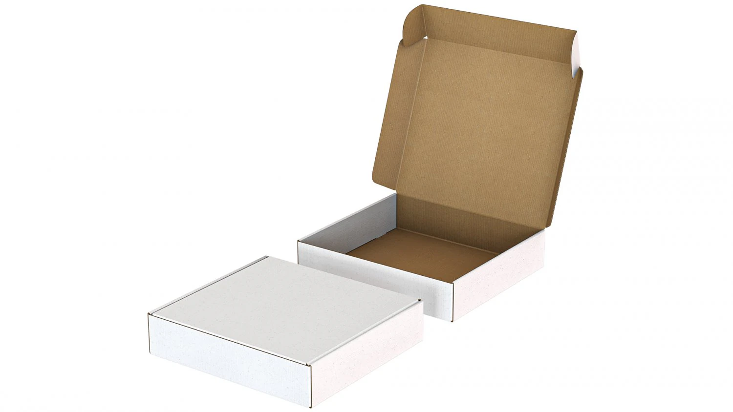 Cardboard Box FEFCO0427 - 004 3D Model .c4d .max .obj .3ds .fbx .stl .blend 
