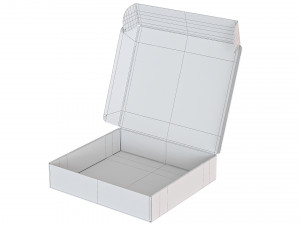 Cardboard Box FEFCO0427 - 004 Model 3D