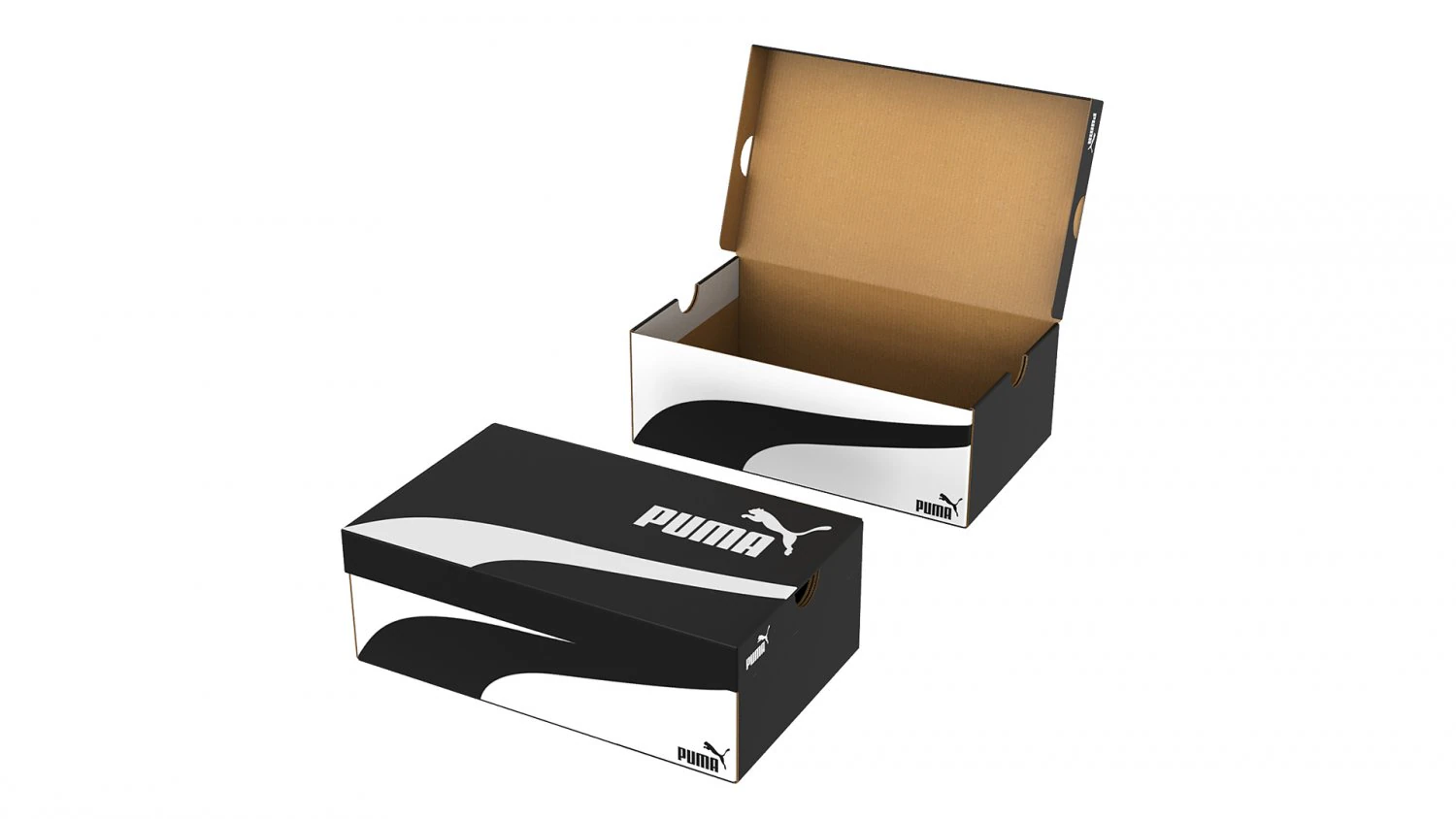 Puma Shoe Box 001 3D Model .c4d .max .obj .3ds .fbx .stl .blend