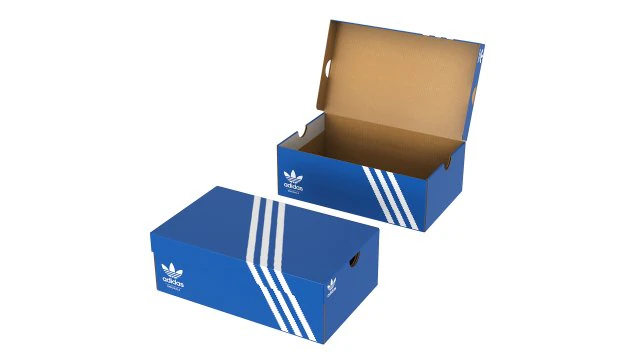 Caixa de sapatos Adidas 001 Modelo 3D .c4d .max .obj .3ds .fbx .stl .blend 
