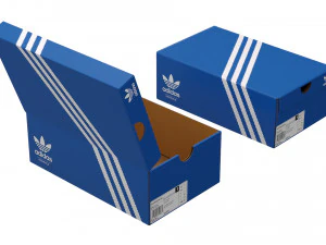Caixa de sapatos Adidas 001 Modelo 3D