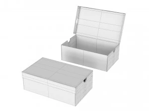 Caixa de sapatos Adidas 001 Modelo 3D