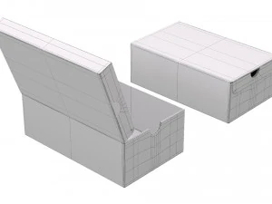 Caixa de sapatos Adidas 001 Modelo 3D