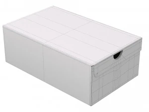 Caixa de sapatos Adidas 001 Modelo 3D