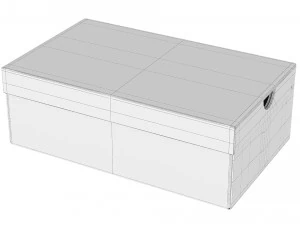 Caixa de sapatos Adidas 001 Modelo 3D