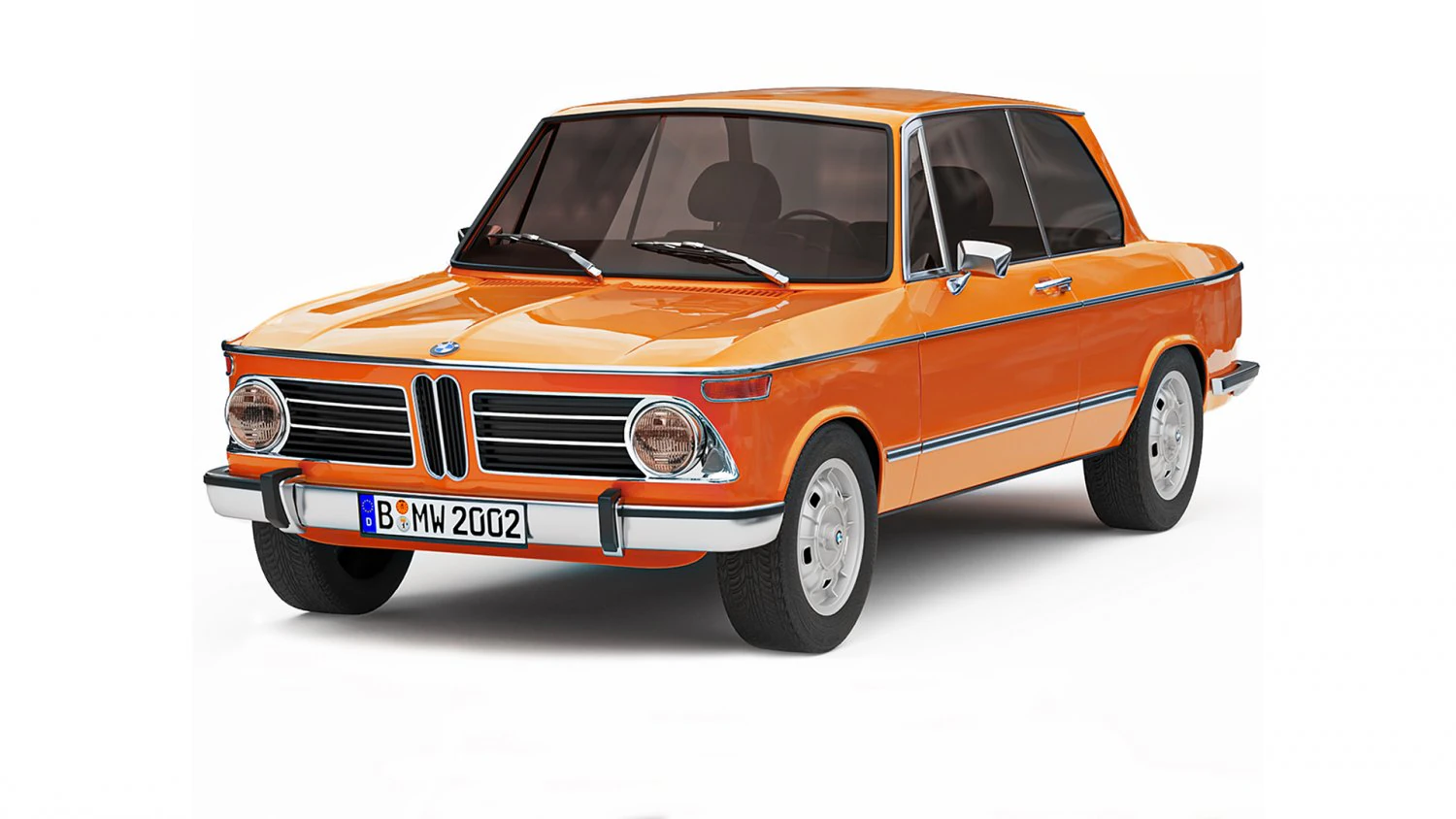 B M W 2002 tii 3D Model .c4d .max .obj .3ds .fbx .stl .blend 