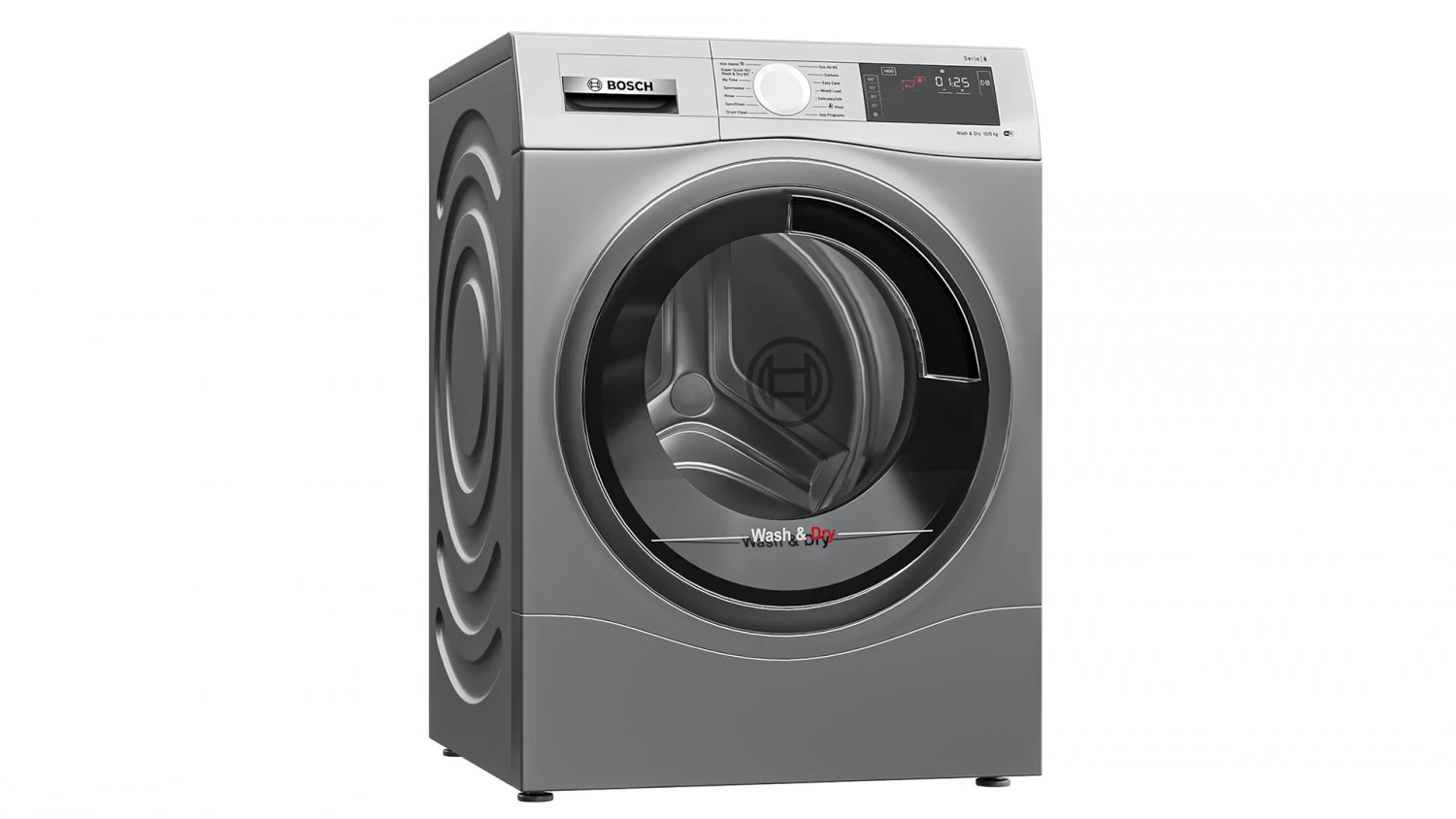 BOSCH Washer Dryer Serie 8 - WDU8H549GB 3D Model .c4d .max .obj .3ds .fbx .stl .blend 